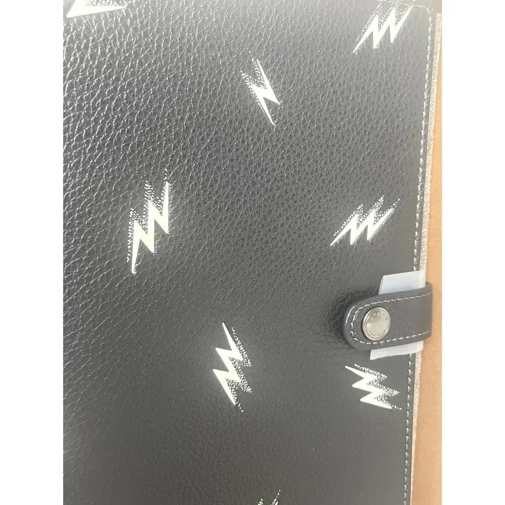Coach Boxed Notebook Pencil Case Set Lightning Bolt Print CDC87